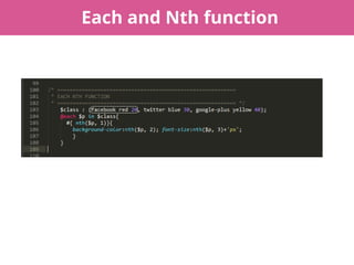 Each and Nth function
 