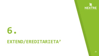 23
6.
EXTEND/EREDITARIETA’
 