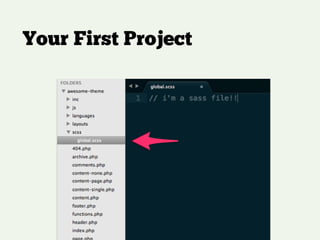 Your First Project
 