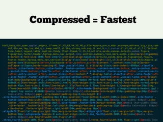 Compressed = Fastest
 