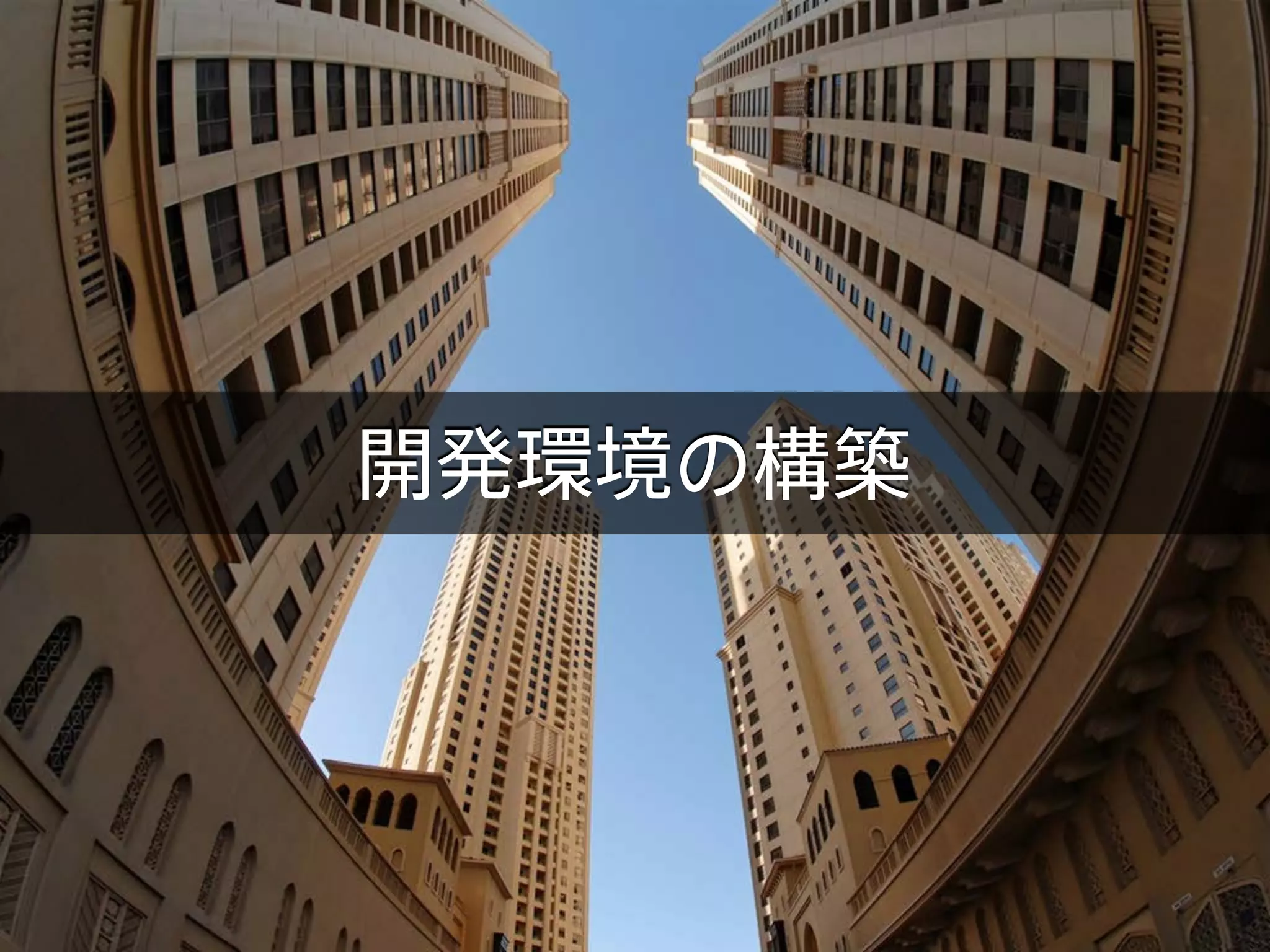 開発環境の構築
 