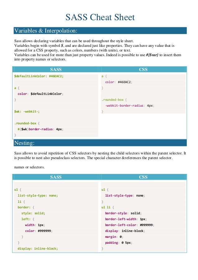 sass cheat sheet 1 638 jpg cb 1494948360 sass cheat sheet