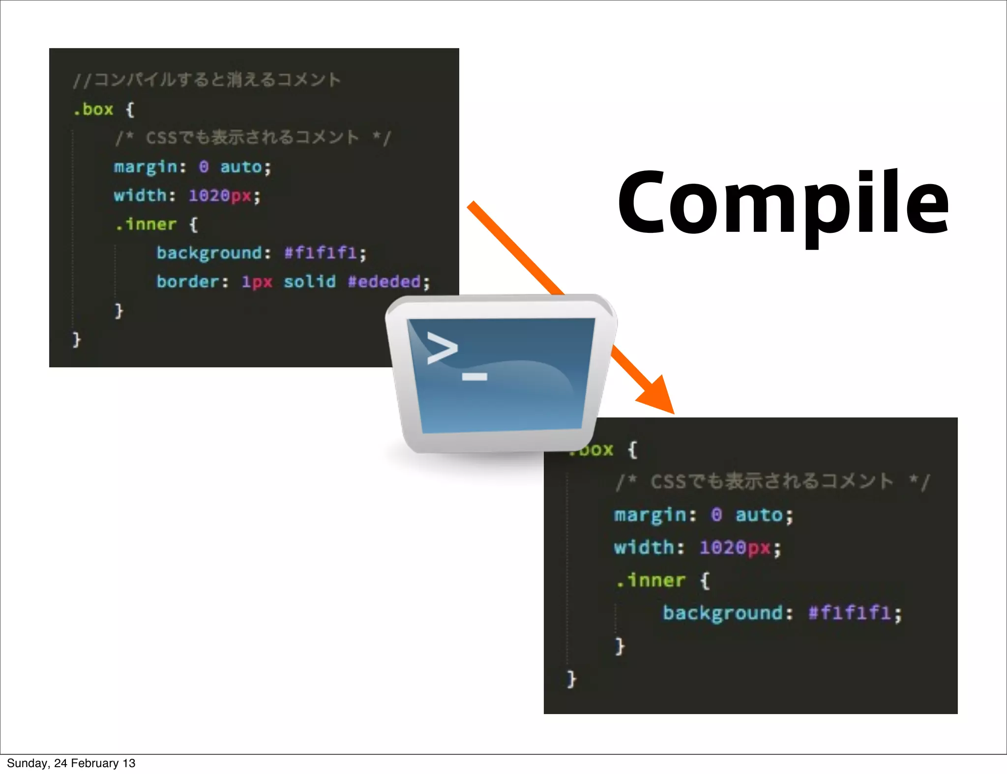 Compile




Sunday, 24 February 13
 