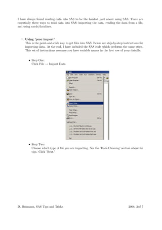 Sas tips & tricks | PDF