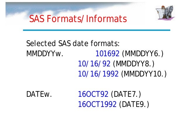 sas internal training format vs informat sas