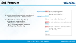SAS Training | SAS Tutorials For Beginners | SAS Programming | SAS ...