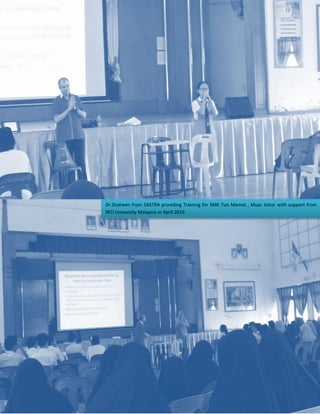 12
Dr.Shaheen from SASTRA providing Training for SMK Tun Mamat , Muar Johor with support from
INTI University Malaysia in April 2016
 