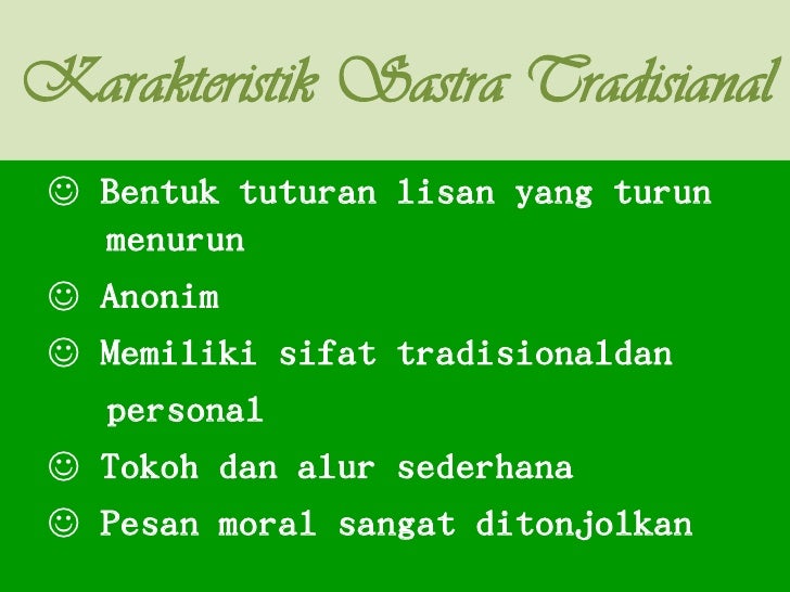 Sastra tradisional ppt