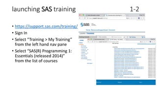 SAS University Edition - Getting Started | PPT