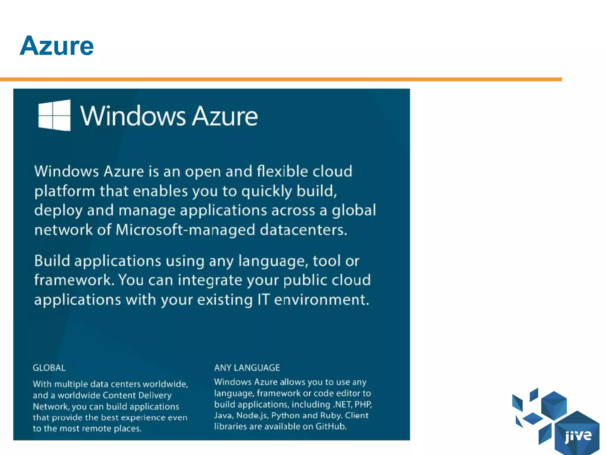 Demo
• http://tomresing.com
– From SharePoint 2010 Blog to WordPress on Azure
– 2 .Net Components
• A console app to generate the export in WordPress XML Format
• A .Net Forms App to redirect to the new location of blog posts
 
