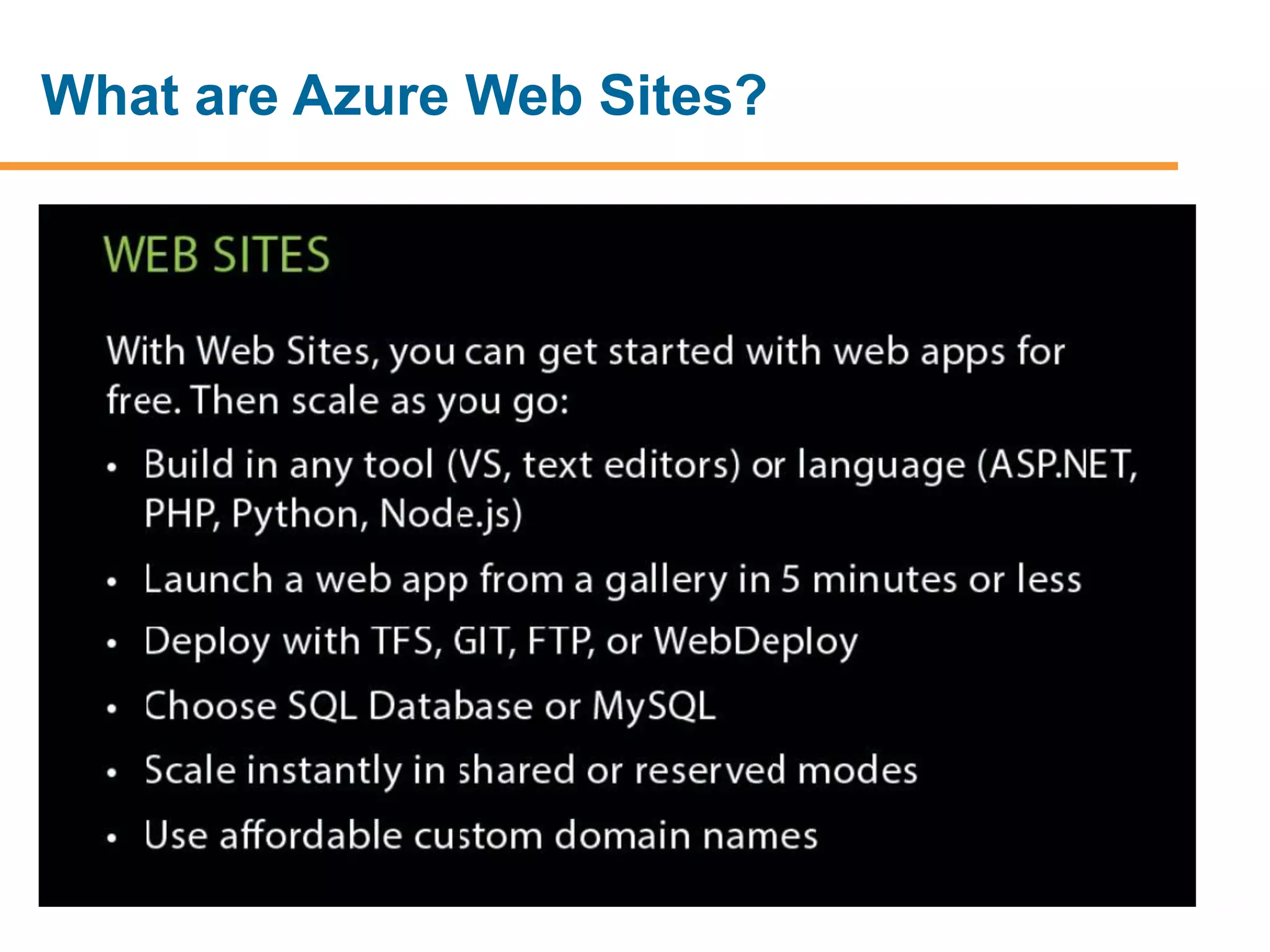 What is Azure?
 