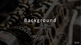 Copyright © SAS Institute Inc. All rights reserved.
Background
 