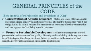 CODE OF CONDUCT FOR RESPONSIBLE FISHERIES