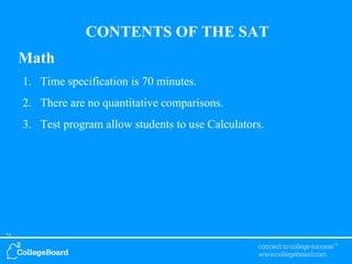 The Scholastic Aptitude Test (SAT) is given several times a year to se.docx