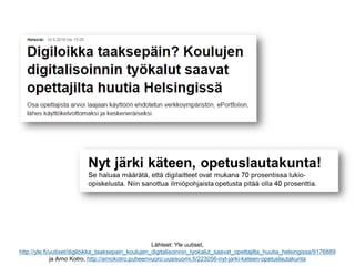 Lähde: Koehler, M. & Mishra, P., 2006, http://tpack.org/
Suomeksi esim. http://www.kasvatus-ja-aika.fi/site/?lan=1&page_id...