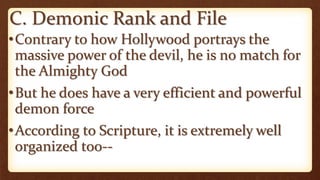 Satan and demons: invisible enemies | PPTX