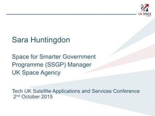 Space for Smarter Government Programme (SSGP)