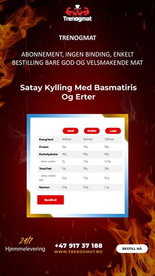 Satay Kylling Med Basmatiris Og Erter