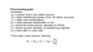 Multiple access techniques allow multiple users to share a communication channel or resource by using different dimensions like frequency, time, or code. Common examples include FDMA, TDMA, and CDMA