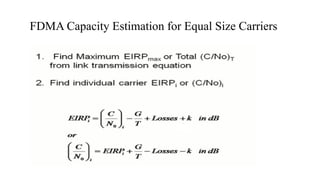 FDMA Capacity Estimation for Equal Size Carriers
 
