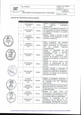 Copia No Controlada. Es responsabilidad del usuario asegurarse que el presente documento corresponde a la versión vigente publicada en INTRANET.
 