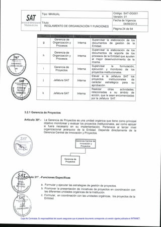 Copia No Controlada. Es responsabilidad del usuario asegurarse que el presente documento corresponde a la versión vigente publicada en INTRANET.
 