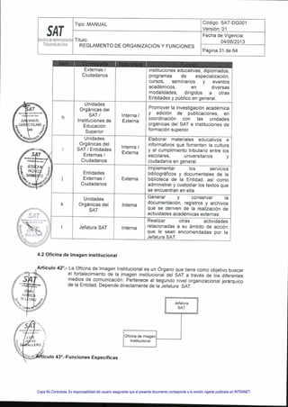 Copia No Controlada. Es responsabilidad del usuario asegurarse que el presente documento corresponde a la versión vigente publicada en INTRANET.
 
