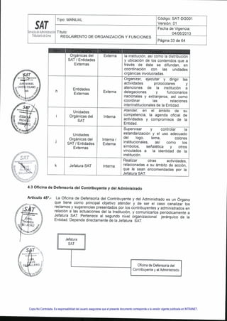 Copia No Controlada. Es responsabilidad del usuario asegurarse que el presente documento corresponde a la versión vigente publicada en INTRANET.
 
