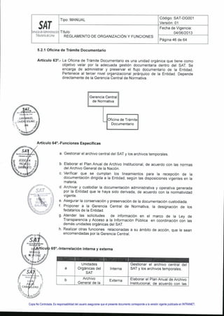 Copia No Controlada. Es responsabilidad del usuario asegurarse que el presente documento corresponde a la versión vigente publicada en INTRANET.
 