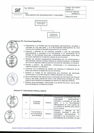 Copia No Controlada. Es responsabilidad del usuario asegurarse que el presente documento corresponde a la versión vigente publicada en INTRANET.
 