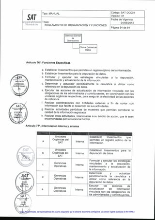 Copia No Controlada. Es responsabilidad del usuario asegurarse que el presente documento corresponde a la versión vigente publicada en INTRANET.
 