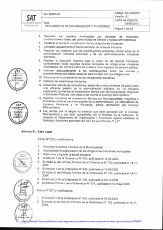 Copia No Controlada. Es responsabilidad del usuario asegurarse que el presente documento corresponde a la versión vigente publicada en INTRANET.
 