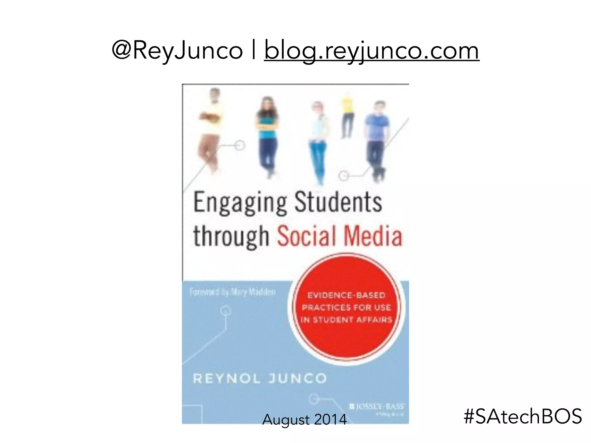 @ReyJunco | blog.reyjunco.com
August 2014 #SAtechBOS
 