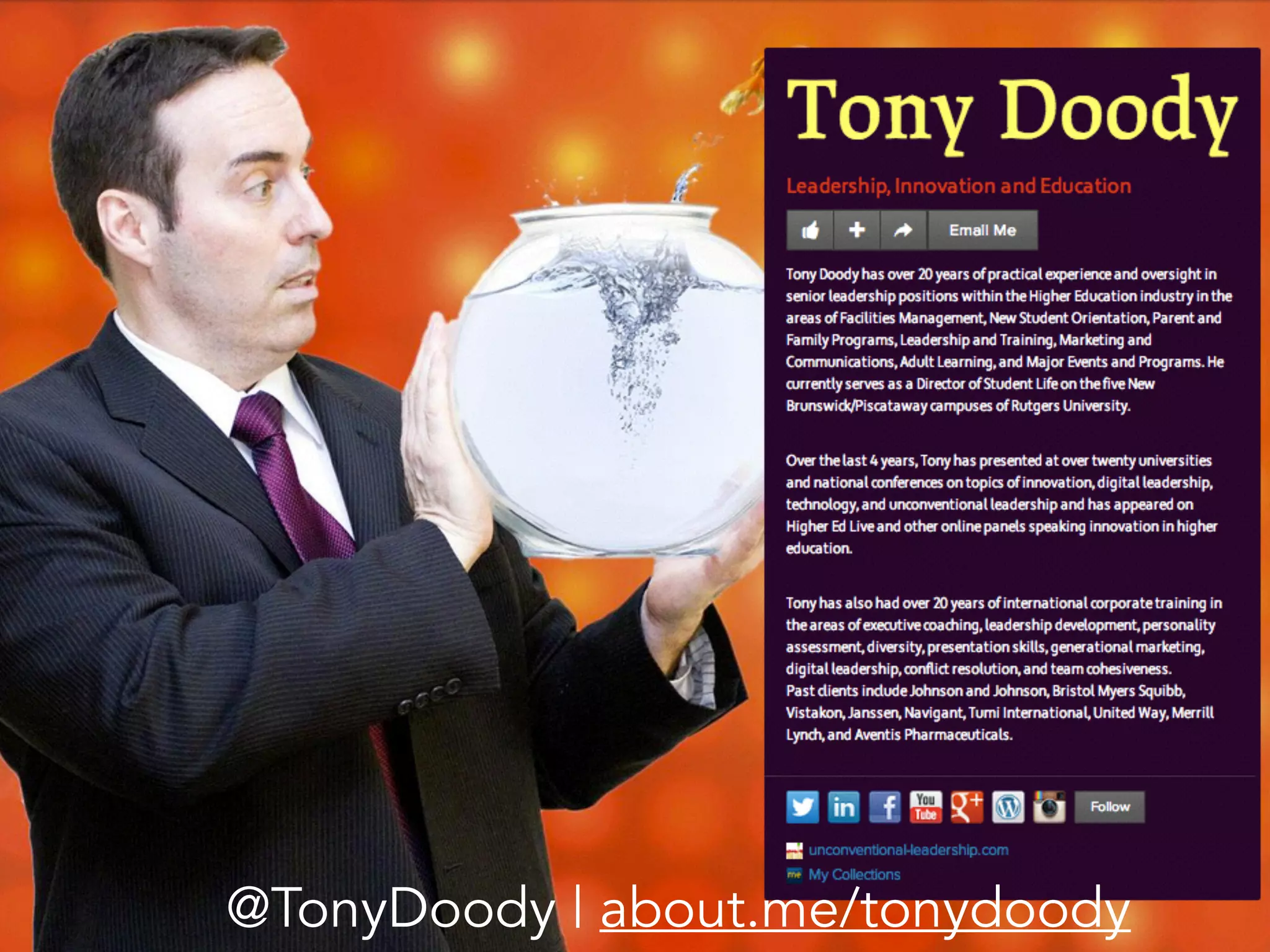 @TonyDoody | about.me/tonydoody
 