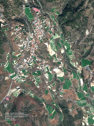 58 • Satélites para Deteção Remota aplicada à Gestão Territorial
Vilaflor, Tenerife (Ilhas Canárias).
Imagem MS do GeoEye-1 com 2m/pixel
de resolução espacial, adquirida a 3 de
Outubro de 2010.
Fonte: SATELMAC.
 