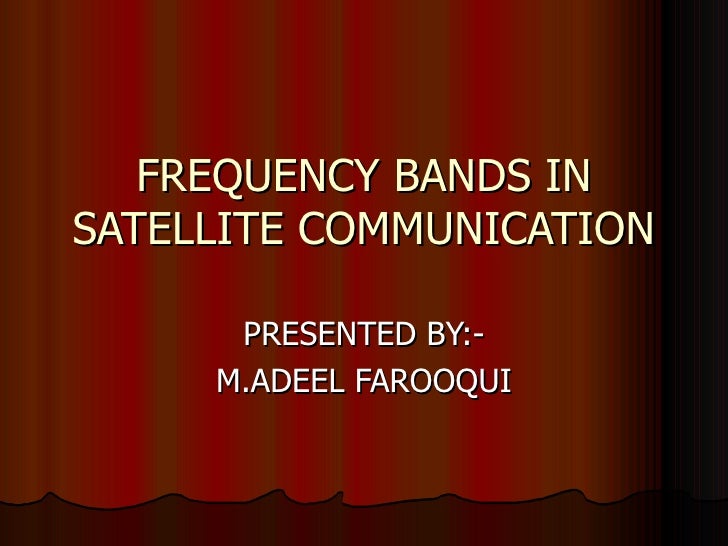 Satellite Bands