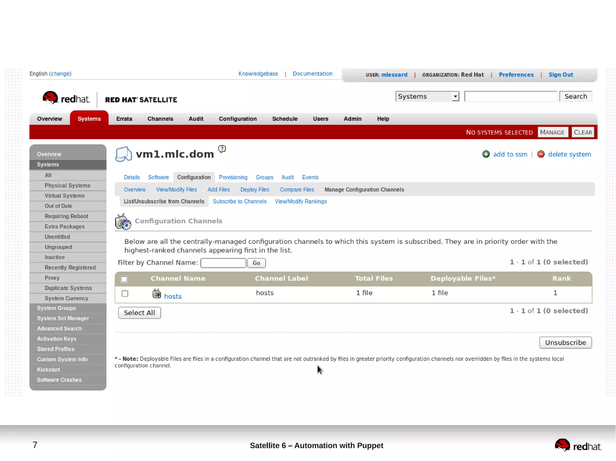 7 Satellite 6 – Automation with Puppet
 