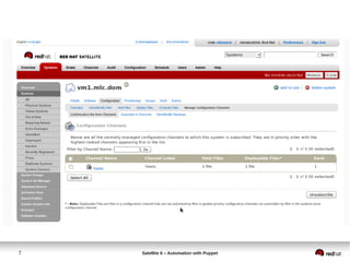 7 Satellite 6 – Automation with Puppet
 