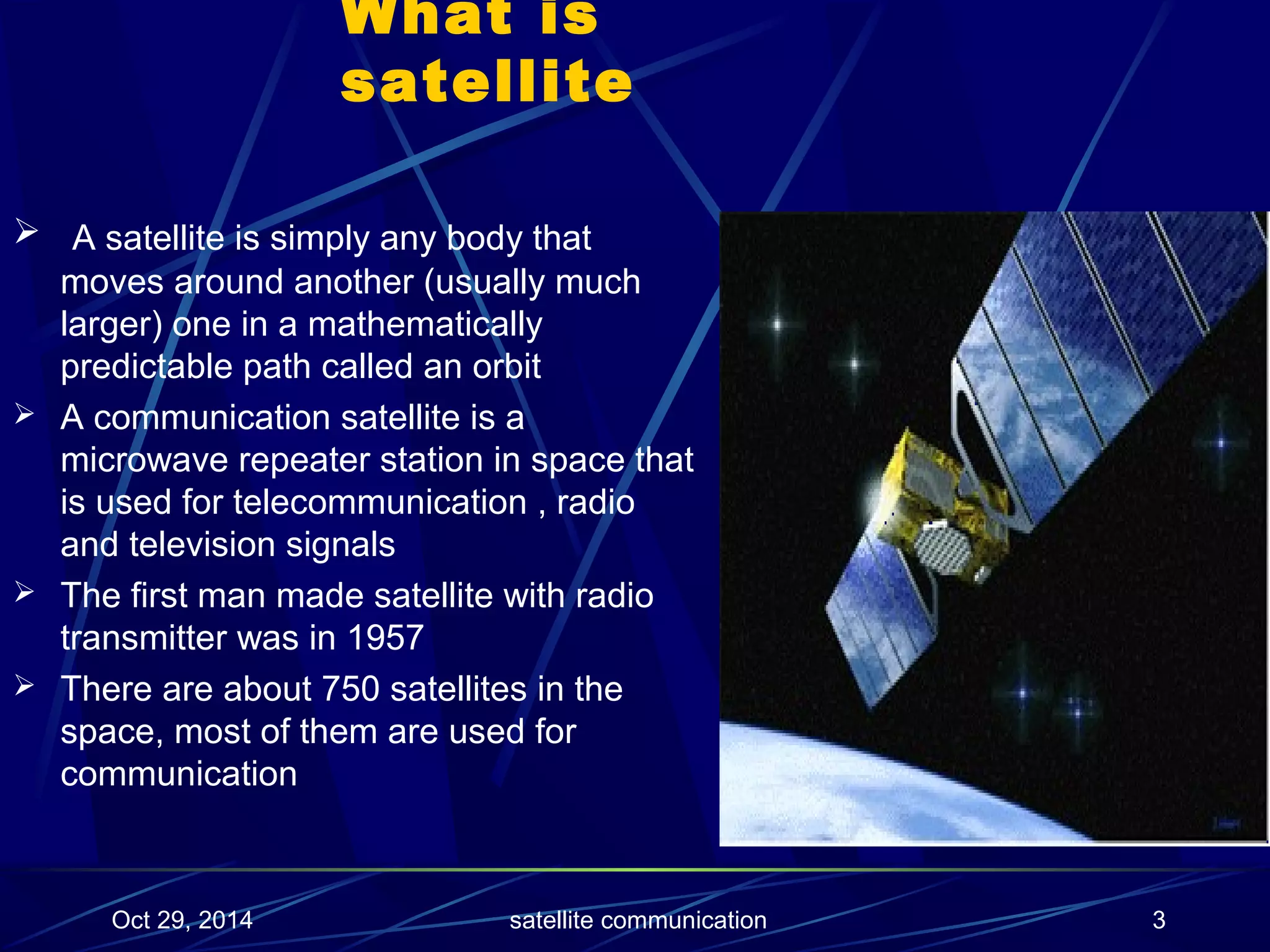 Satellite communications ppt | PPT | Computer Networking | Computing