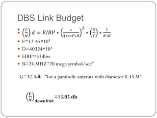 DBS Link Budget

 