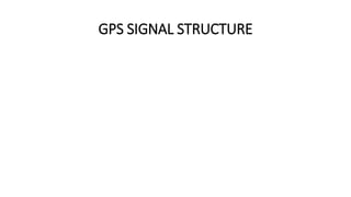 GPS SIGNAL STRUCTURE
 