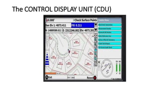 The CONTROL DISPLAY UNIT (CDU)
 