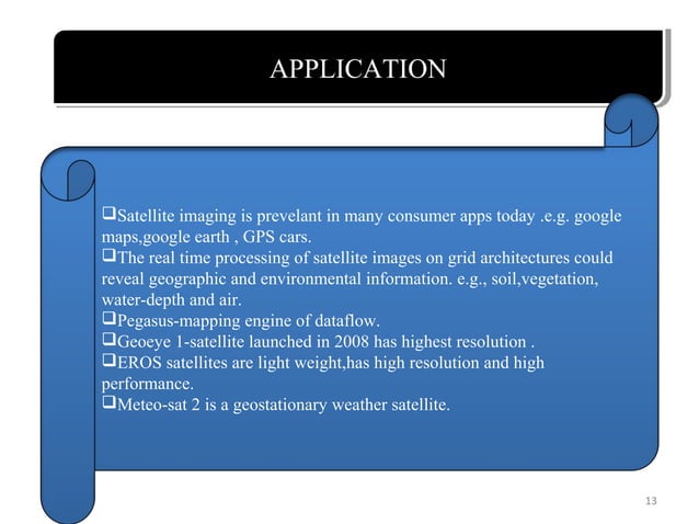 Satellite image processing | PPT | Photo Editing Software | Computer ...
