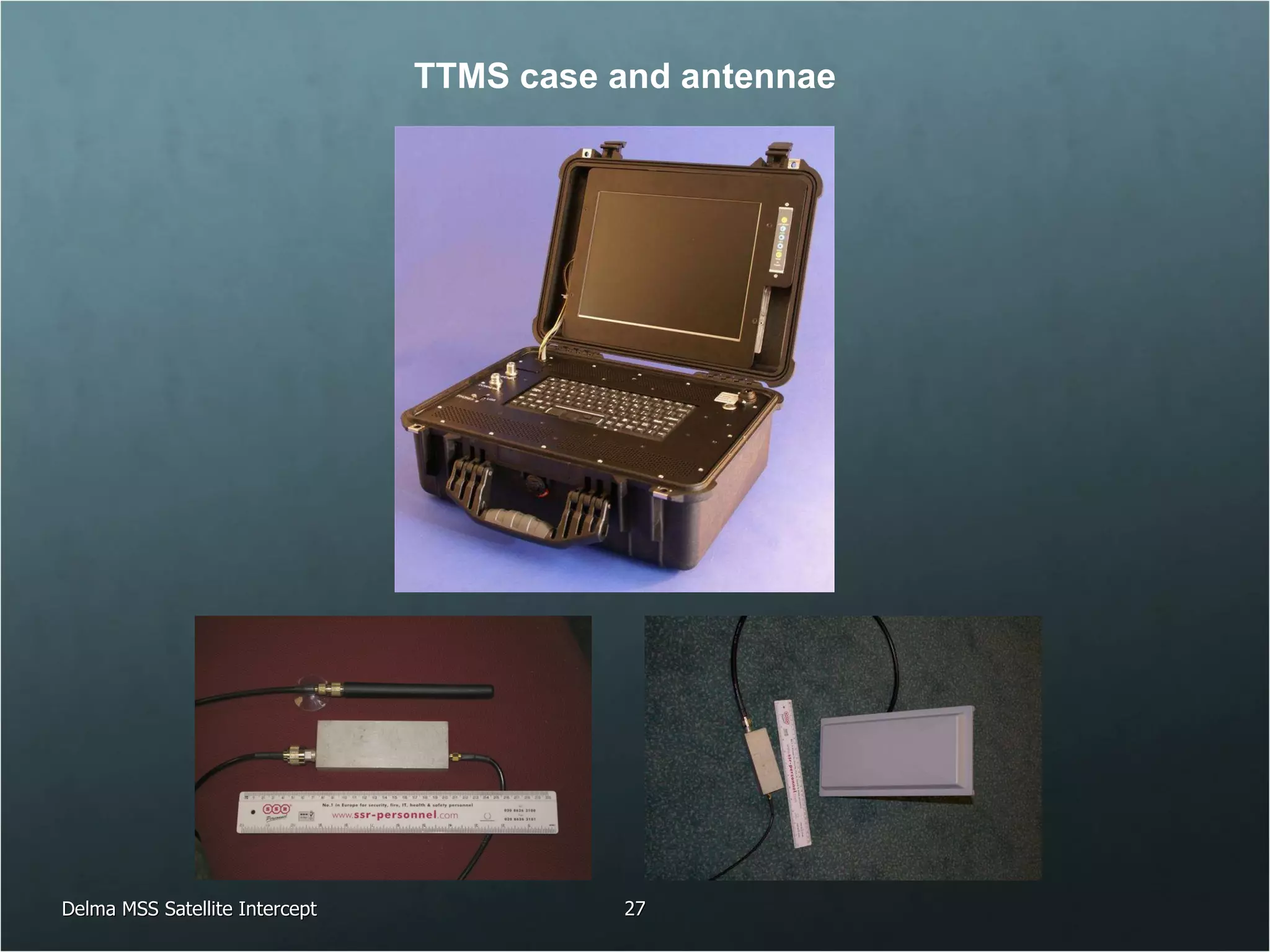 Delma MSS Satellite Intercept TTMS case and antennae 