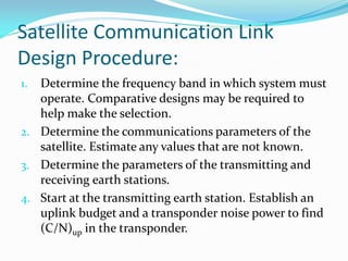 Satellite link design | PDF