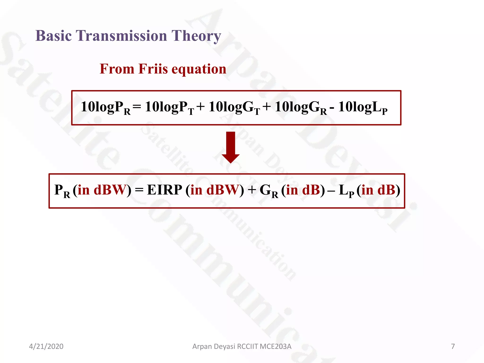 Satellite Link Design: Basic Transmission Theory & Noise Temperature | PDF