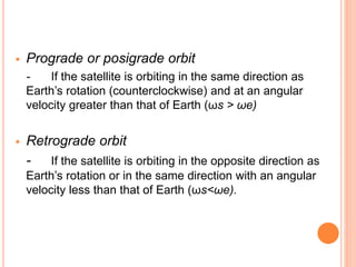Satellite orbits/geosynchronous satellites | PPTX