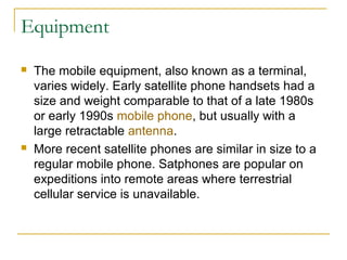 Definition of satellite phone