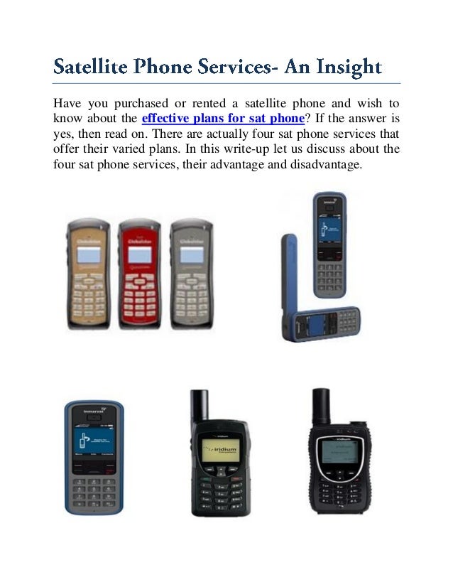 Satellite Phone Services Unfolding the Pros and Cons