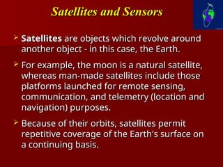 Comprehensive Overview of Passive and Active Remote Sensing and ...